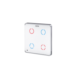 HE-TPS04-SK Touch Panel Switch, Z-Wave Plus v2 700-serien, 4 knapper, 2x indgange, 4x 5A udgange